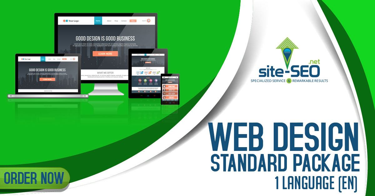 Web Design Standard Package-1 Language (EN) - Site SEO